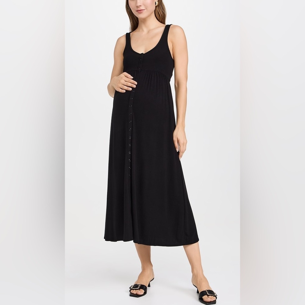 Hatch Softest Rib Maternity Nursing Dress